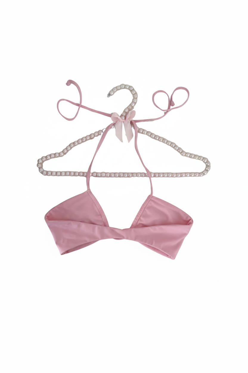 Heavens Halter Top on pearl hanger