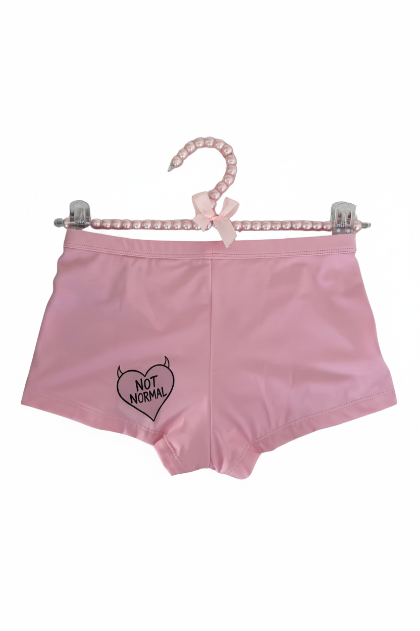 Universum Mini Shorts in Fairy Lux on pearl hanger front
